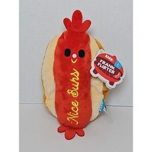 Bark Box FRANK FLIRTER Dog Toy‎ Crinkle, Squeak Hot Dog NEW